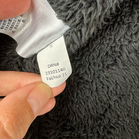 Eddie Bauer Jacket Shacket Womens Medium Red Black Plaid Sherpa Button Up (0735) - Picture 7 of 12